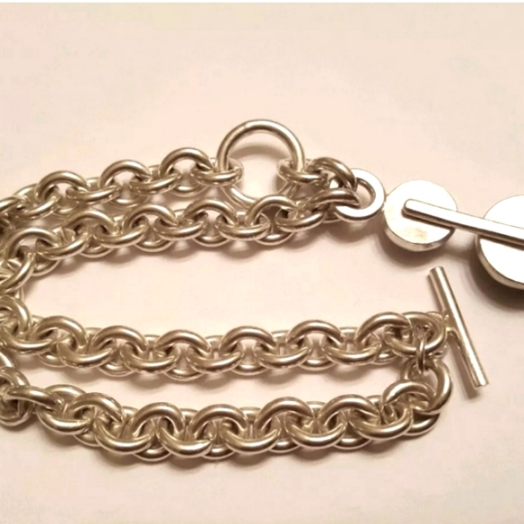 Rebecca Norman Modernist Double Link Chain Bracelet 7“